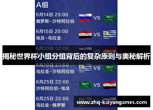 揭秘世界杯小组分组背后的复杂原则与奥秘解析