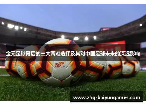 金元足球背后的三大两难选择及其对中国足球未来的深远影响